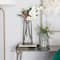 CosmoLiving by Cosmopolitan Set of 2 Black Iron Modern Vase, 13" x 5" x 5"